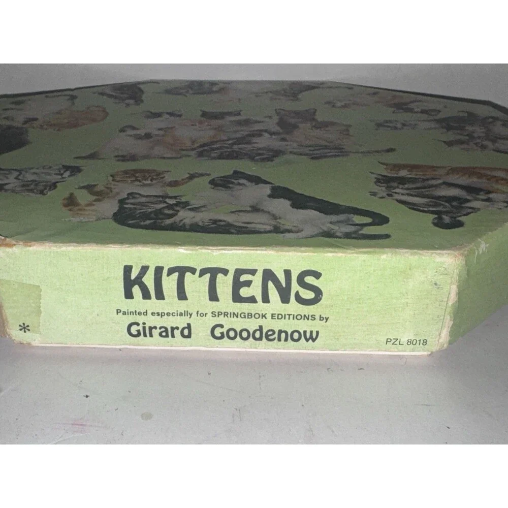 Vintage 1968 Springbok Kittens Okta Puzzle 500 Pc Girard Goodenow